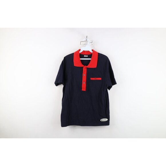 Vintage 90s Levis SilverTab Womens Large Faded Spell Out Collared Polo Shirt - Picture 1 of 11